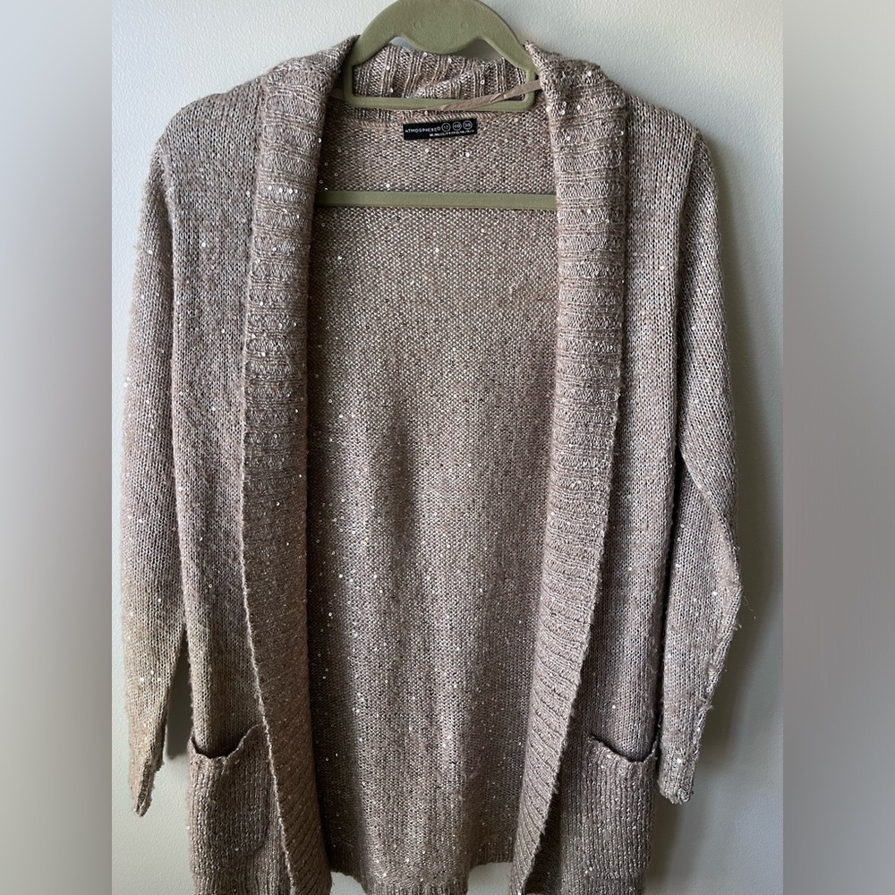 Tan Sparkly Cardigan- Size 12 (UK)